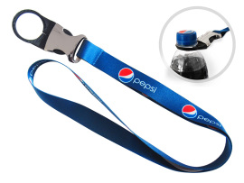 Lanyard with buckle with bottle holder